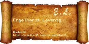 Engelhardt Levente névjegykártya